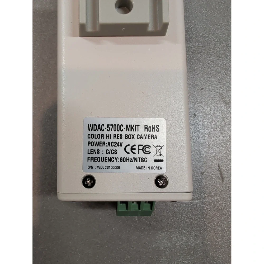 WDAC-5700C-MKIT Digital Color CCD Box Camera Hi Res NTSC AC24V Security cam